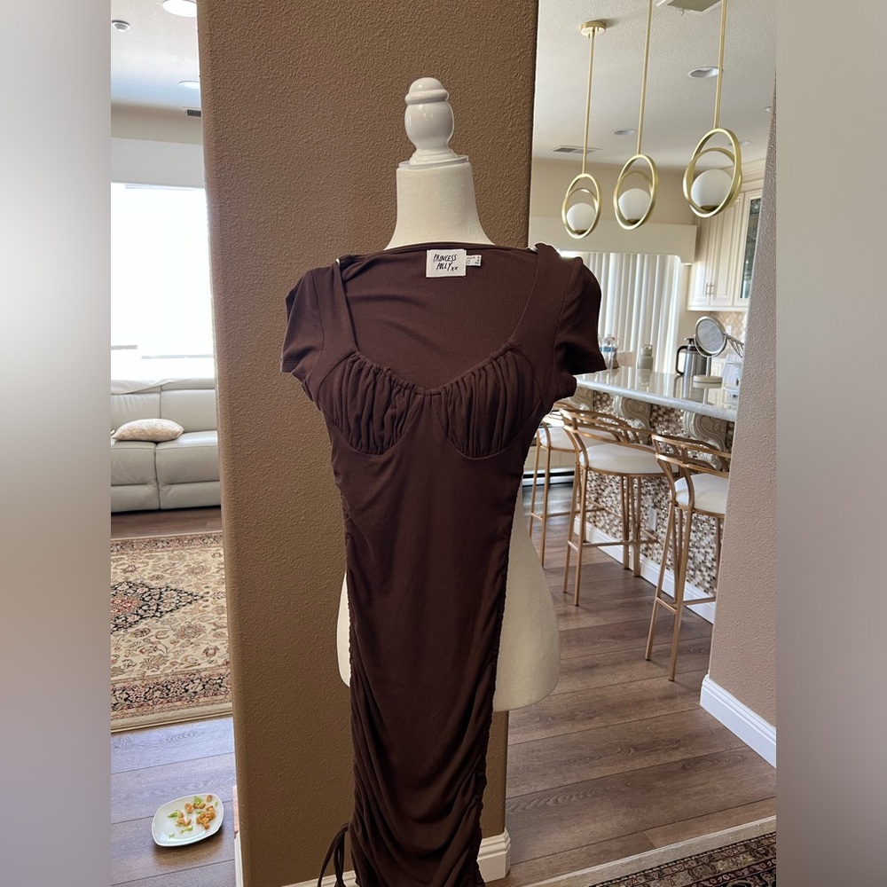Brown Mini Dress, Princess Polly